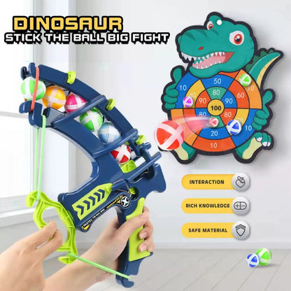 Dinosaur Slingshot Arrow Sticky Ball DartBoard Shooting Bow Target Elephant Educational Kids Play Arrow Toy For Children Gifts