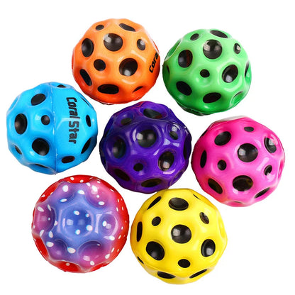 1pc Nouveau Flipper Haut Éclat Haute Bounce Balle Loisirs PU Mousse Balle Étudiants Décompresser Moon Stone Bounce Ball