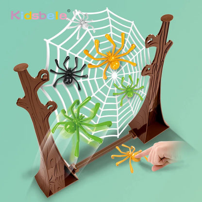 Bouncing Spider Desktop Board Games Kids Adult Family Party Entertainment Game Children's Table Spider Web Birthday Gifts Toy