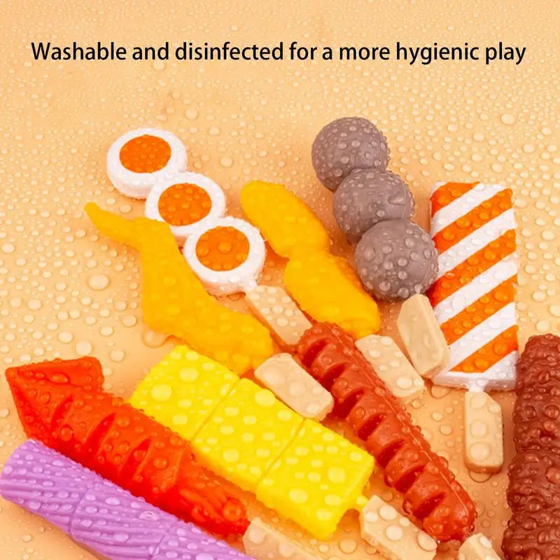 Kids Pretend Play Kitchen Toys Simulation Food Barbecue Cooking Toys Children Educational Play House Interactive Toys For Girl