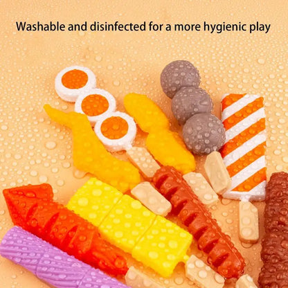 Kids Pretend Play Kitchen Toys Simulation Food Barbecue Cooking Toys Children Educational Play House Interactive Toys For Girl