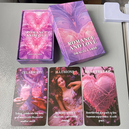 Cartes Oracle Romance Tarot Version Anglaise 12x7 dans une Boîte Jouets de Voyance Jeu de Divination Prophète avec Signification