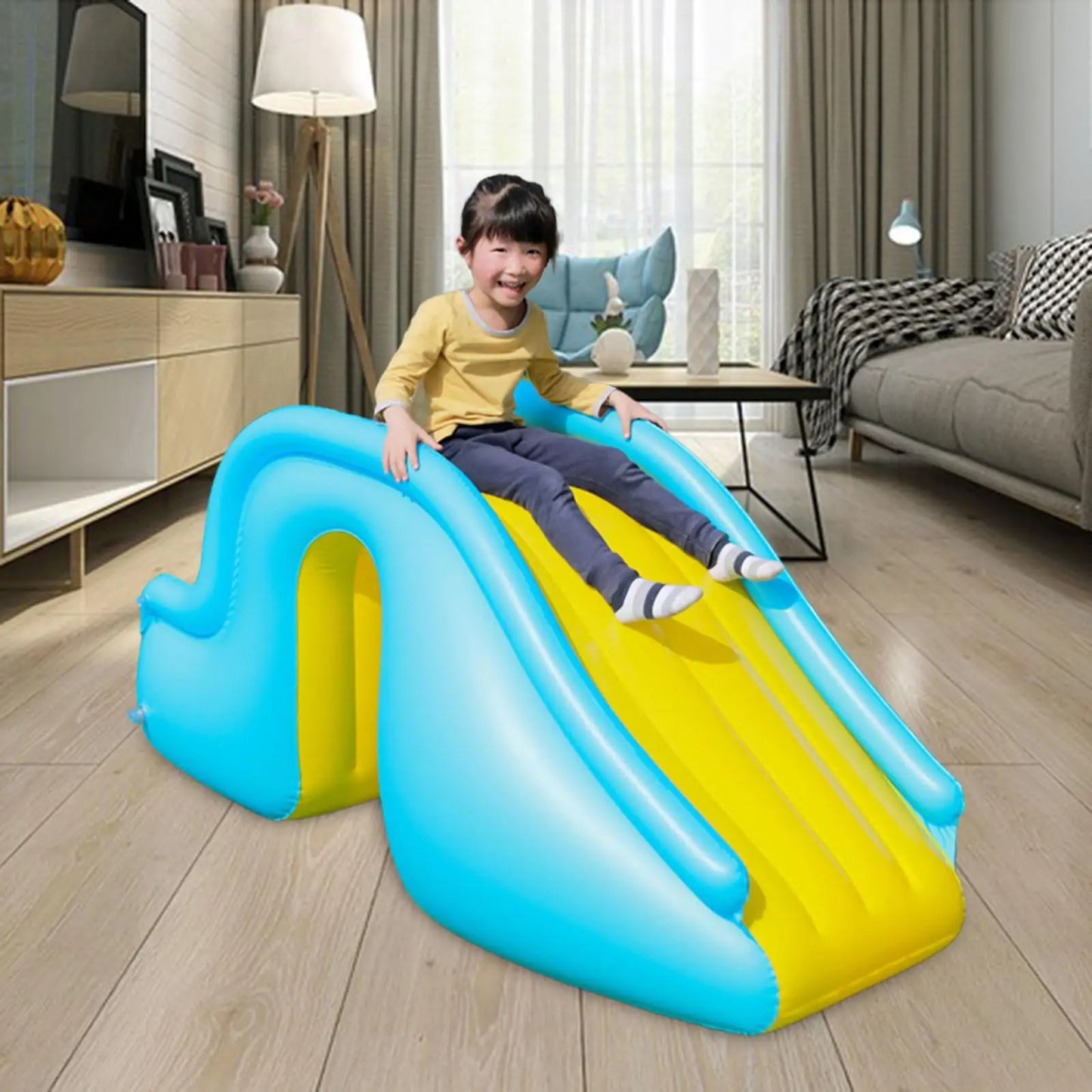 Inflatable Slide Strong Water Park for Water Play Toys Paddling Pool Outdoor