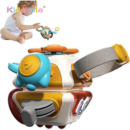 Busy Cube Sensory Toddler Toys Airplane Plane Car Travel Activities Baby Toy