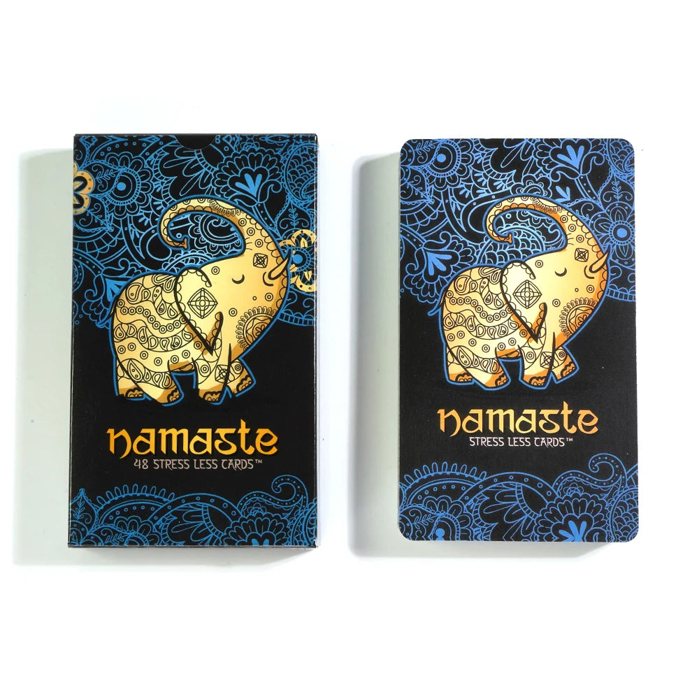 Cartes de réduction du stress Namaste Cartes de soins personnels Cadeaux pour soulager l'anxiété et le stress Carte de méditation de pleine conscience Cadeaux de pleine conscience pour les femmes