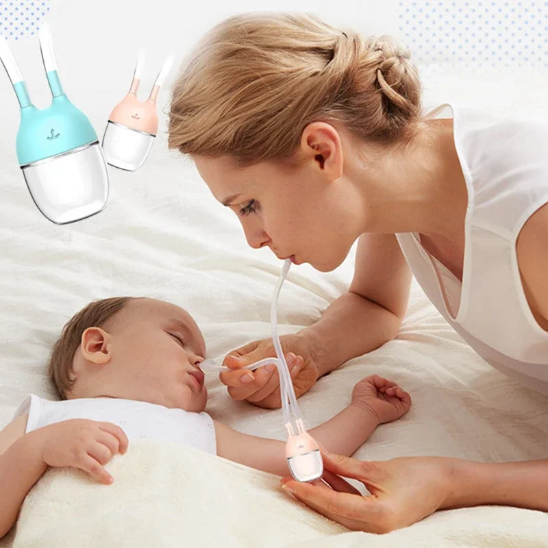 Baby Nasal Aspirator Baby Nose Cleaner Babies Accessories Newborn Hygiene Kit Nose Inhaler Kids Healthy Care Stuff