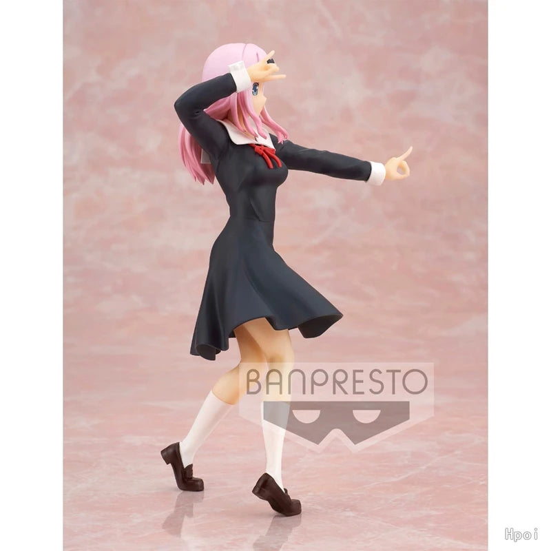 Figurine d'anime Fujiwara Chika de 18 cm Love is War Shinomiya Kaguya Figurines d'action Kawaii Girl Figurine PVC Collection Modèle Poupée Jouet