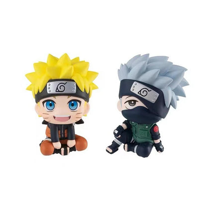 Figura de anime Naruto de 9 cm, figura de acción de Naruto Kakashi, versión Q, figura Kawaii de Sasuke Itachi, decoración de coche, modelo de colección de juguete