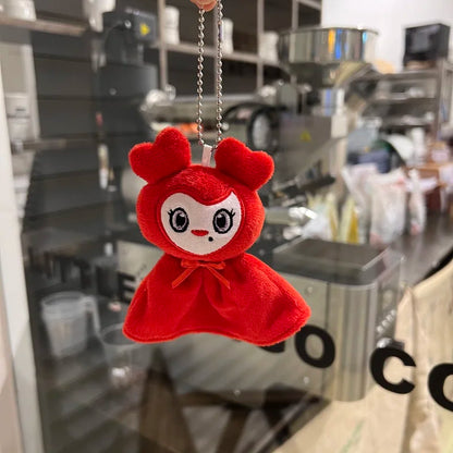 New Korean Super Star Plush Keychain Pendant TWICE Momo lovely Doll Keybuckle Plush Toy for Fans ONCE Girls