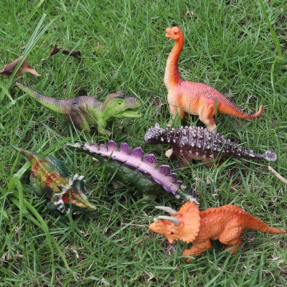 Figuras de acción de dinosaurios de PVC sólido de Mini Jurassic Stegosaurus Saichania 2024, modelo mundial de animales, colección de juguetes para niños