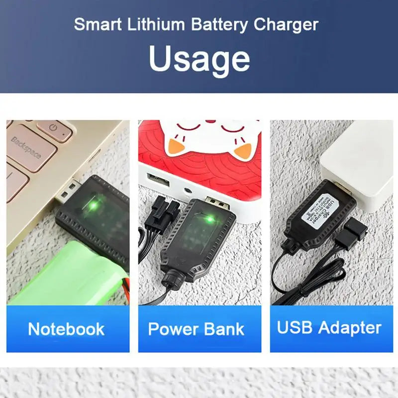 Lithium battery charger 7.4V XH-3P charging cable with protection toy aircraft accessories USB data cable