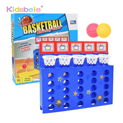 Interactive Toys with Spring Bouncing Linking Shots Kids Educational Multiplayer Toys Basketball Shots Game