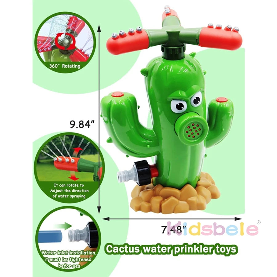 Arroseur d'eau d'extérieur pour enfants Cactus Jouet d'éclaboussure d'extérieur Arroseurs d'eau pour enfants d'été pour enfants