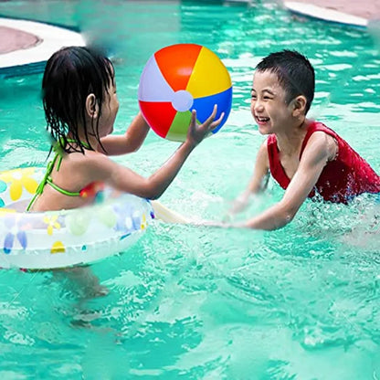 Pelota de playa inflable de 30 cm, globos de colores, globos para fiestas en la piscina, juegos acuáticos, pelotas de ducha para deportes de playa, juguetes divertidos para niños