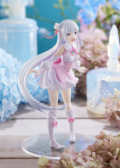 Figurine d'anime Re: Zero Starting Life in Another World de 17 cm, figurines d'action Emilia, Kawaii Memory Snow, collection Emilia, jouets modèles