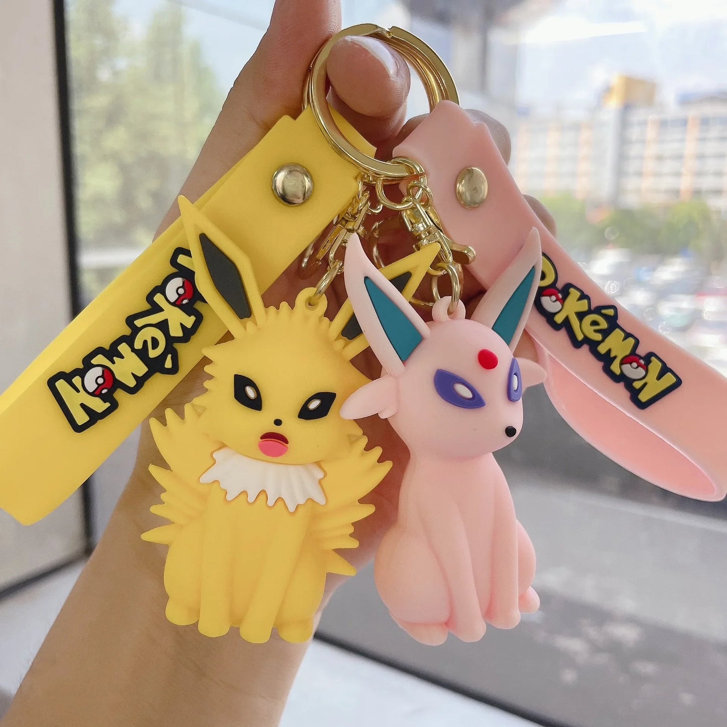 Lot de 10 porte-clés Pokémon Glaceon Umbreon Leafeon Flareon Eevee, pendentif, jouet, cadeaux de Noël