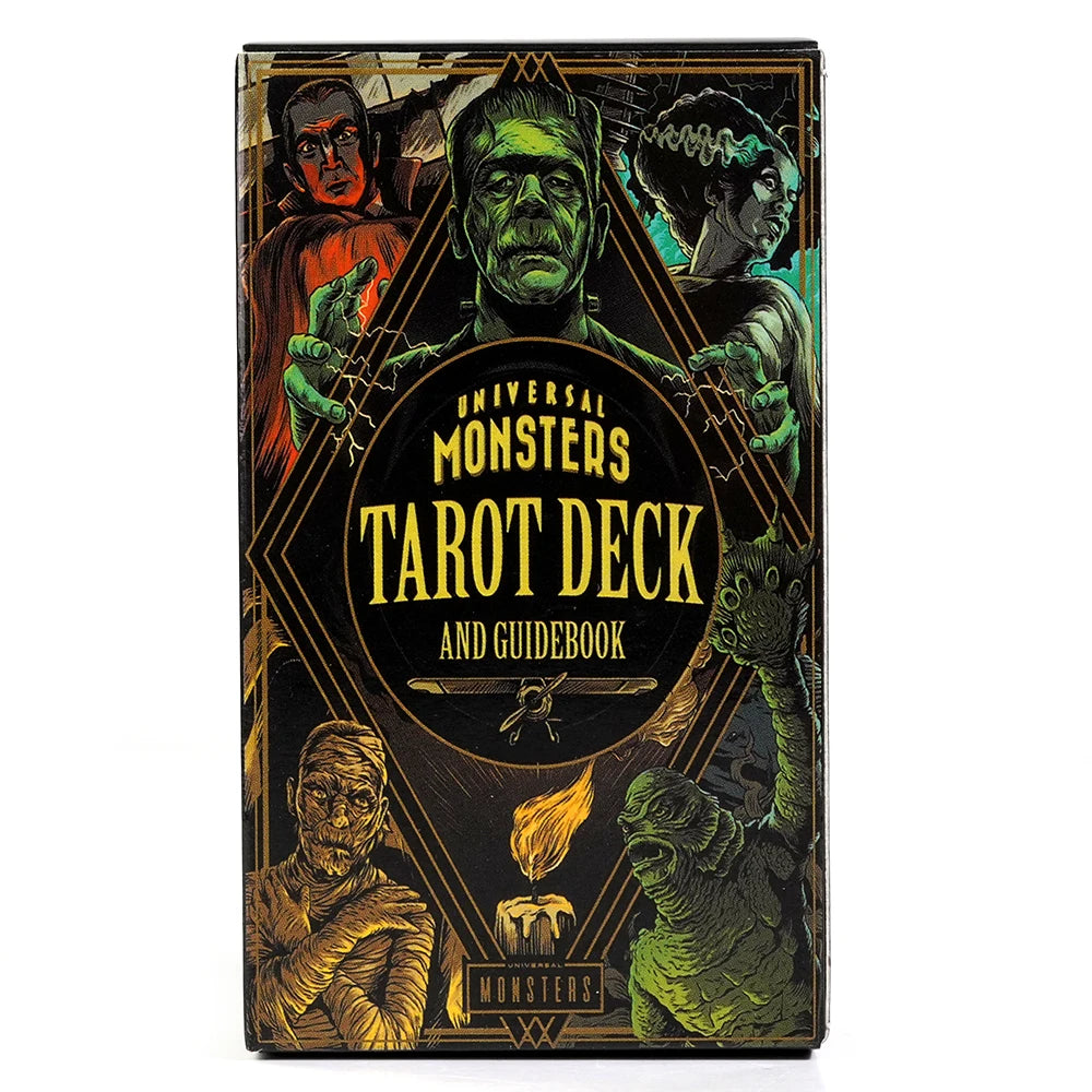 Baraja de tarot Universal Monsters de 78 piezas, 78 cartas bellamente ilustradas, juego de adivinación, herramientas para principiantes