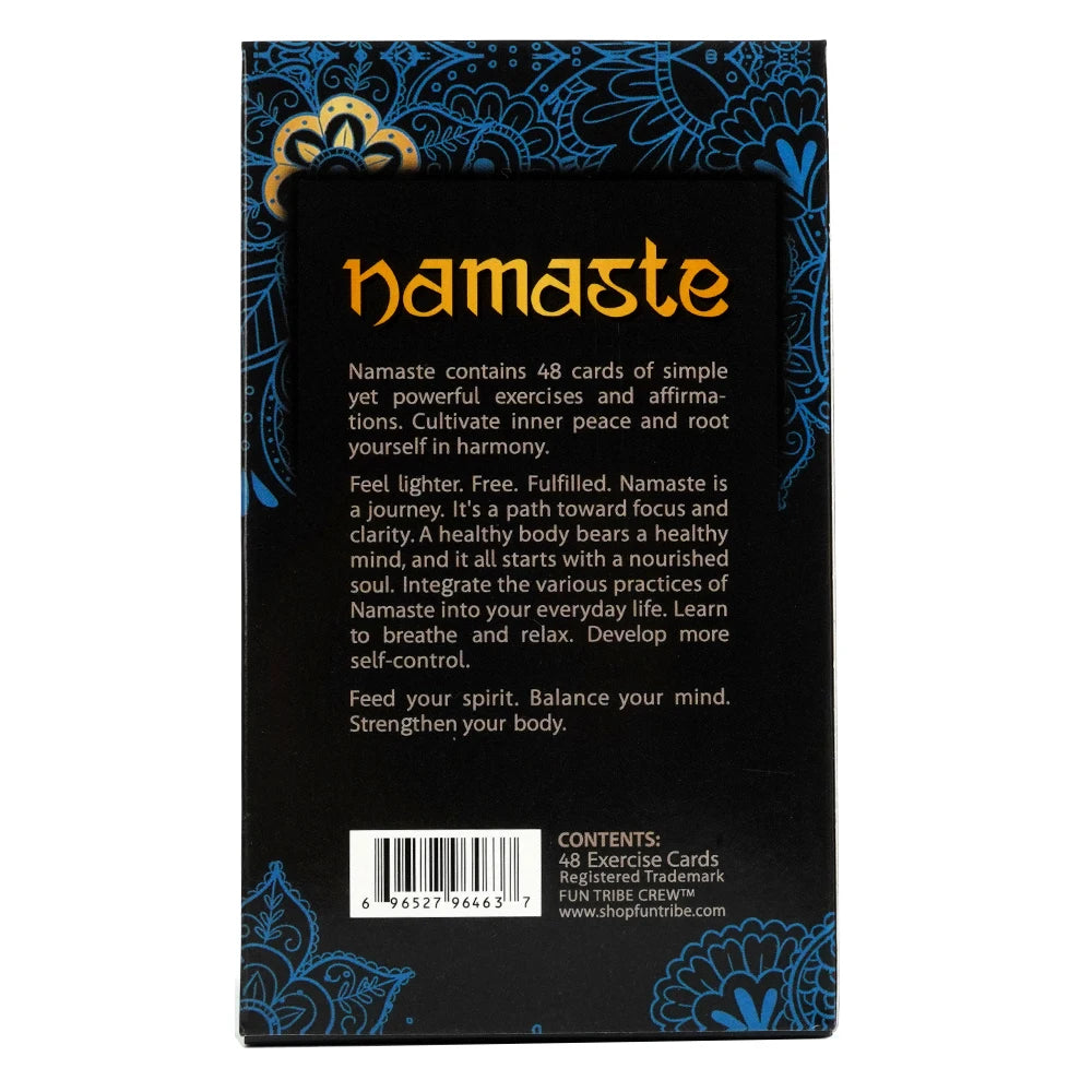 Cartes de réduction du stress Namaste Cartes de soins personnels Cadeaux pour soulager l'anxiété et le stress Carte de méditation de pleine conscience Cadeaux de pleine conscience pour les femmes