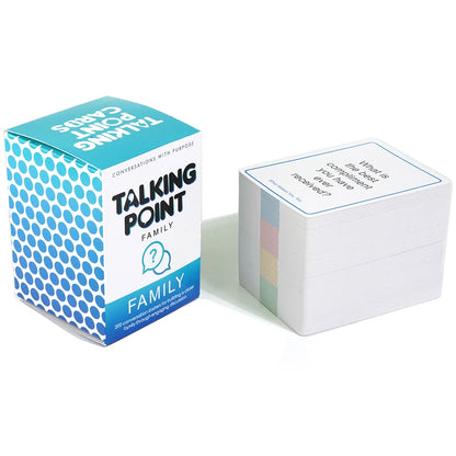 Talking Points Cards Family Pack Family Party Game Meaningful Talk Great For Dinner Conversation Cards Family Game