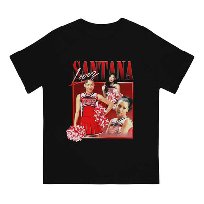 Camiseta de manga corta con cuello redondo de Glee TV para hombre, camiseta de cumpleaños, homenaje a Santana Lopez, camiseta única 100 % algodón, verano 2024