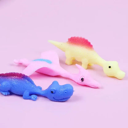 Dinosaur Catapult Finger Darts Spoof Stretch Dinos Toy Squishy Funny Pranks Cool Stuff Sensory Kids Toys Anti Stress Fidget Toys