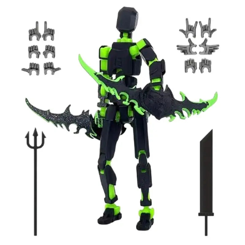 Multi-Jointed Movable Robot 3D Printed Mannequin Toyslucky 13 Dummy Action Figures Toys Gifts Game Gifts