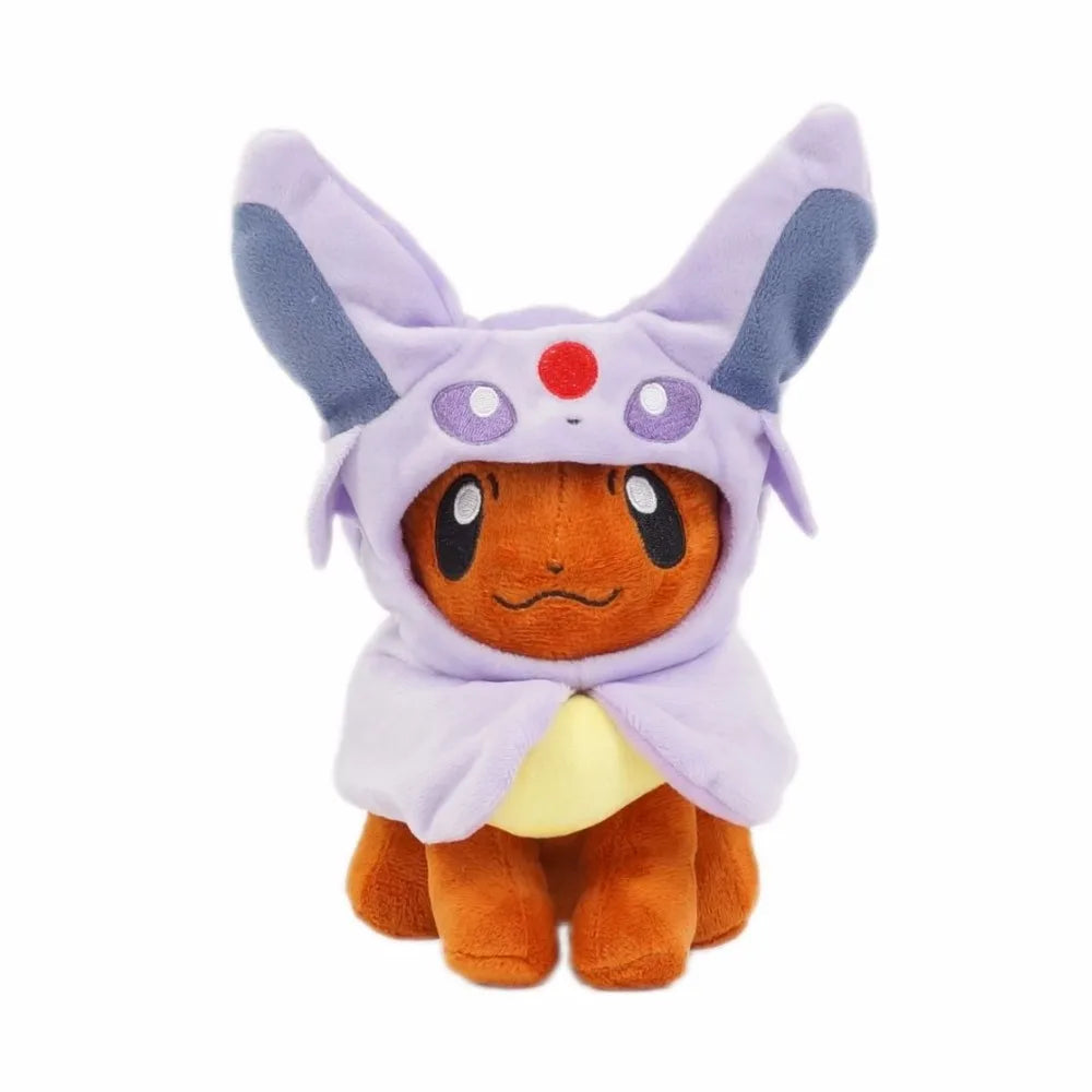 Figuras de peluche de Pokémon de 8" de Eevee, Poncho, Umbreon, Espeon, Jolteon, Vaporeon, Sylveon y Flareon