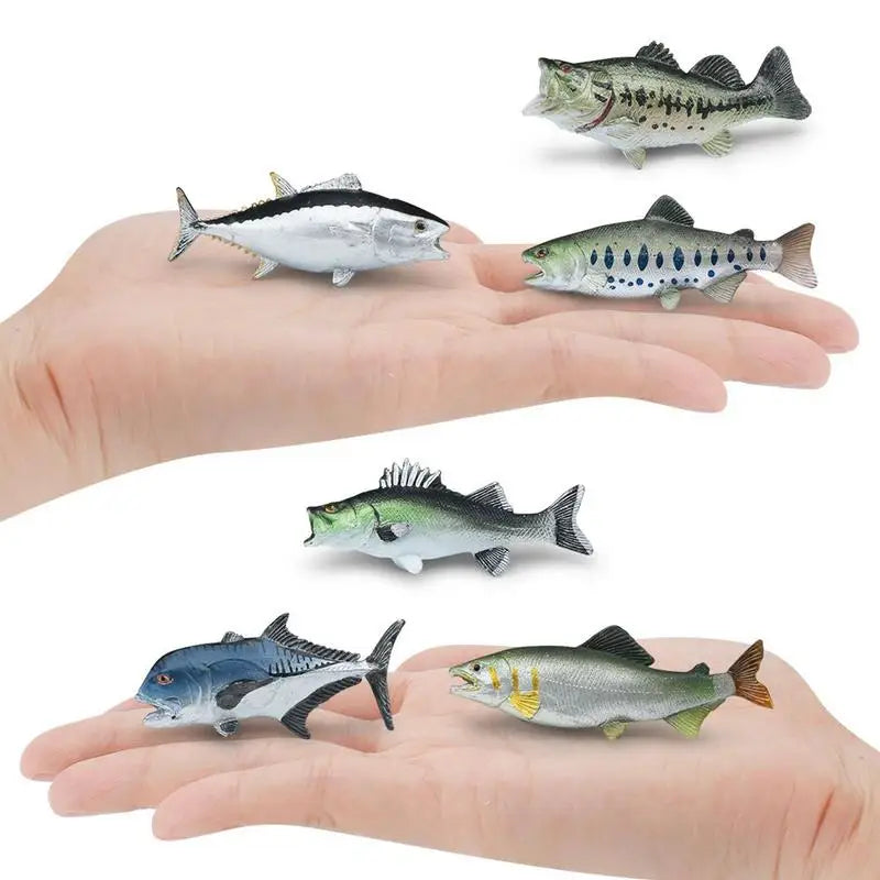 Simulation Marine SeaLife Thon Saumon Poisson Figurines Figurines Action Animaux Océan Poisson Modèle Jouets Éducatifs Pour Enfants Cadeau