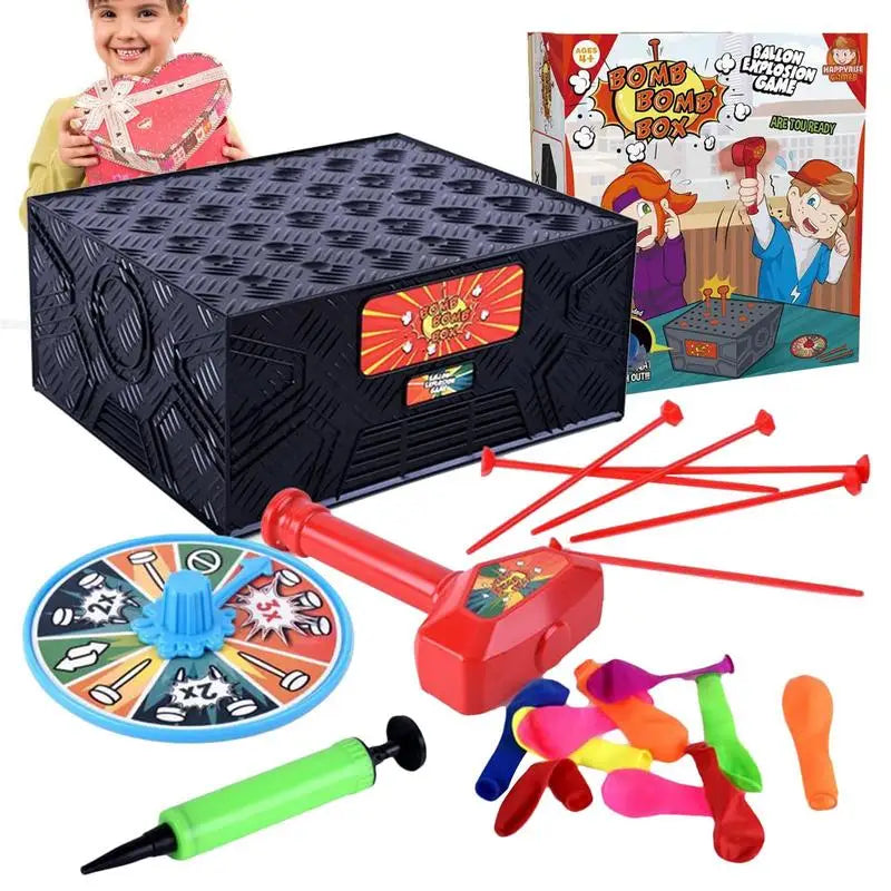 Jeu de boîte à ballons Hammer Blast amusant pour les enfants, excellent jeu créatif, anti-stress, farce de fête folle, jouet éducatif amusant