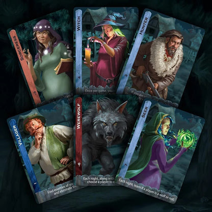 Jeu de cartes Ultimate Werewolf Revised Edition 14 rôles uniques sur 34 cartes de rôle pour garder les jeux frais et engageants Jeu de société sur le thème du loup-garou