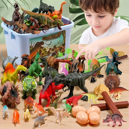 Figurines d'action de dinosaures du Jurassique de simulation Dino Park Carnotaurus Ankylosaurus Tyrannosaurus Rex modèle décoration jouets enfants cadeau