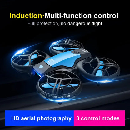 2024 nuevo V8 Mini Drone 4k profesional HD Cámara gran angular 1080P WiFi FPV Drones Altura Mantener Control remoto Helicóptero Regalo Juguetes