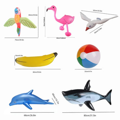 Inflatable Flamingo Toys for Children Inflatable Swimming Pool Float Toy Garden Pool Party  Decor Hawaiian Event Party Supplies