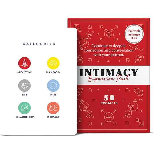 Pack d'extension Intimacy Deck 50 démarreurs de conversation Jeu de couples significatif Jeux de cartes parfaits pour la Saint-Valentin pour les couples