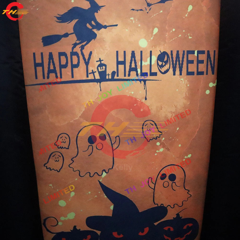 Fast Shipping 6x3m Digital Printing Halloween Inflatable Haunted Maze Spooky Inflatable Labyrinth Maze Game for Sale