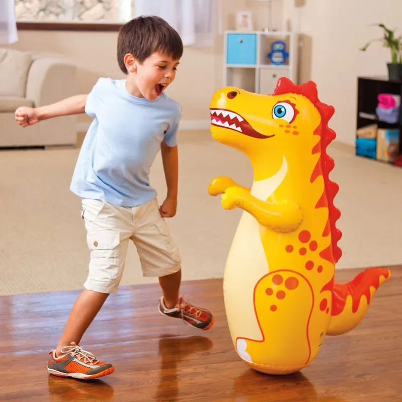 Sac de frappe gonflable pour garçons, jeux de sport, jouets gonflables en forme de dinosaure