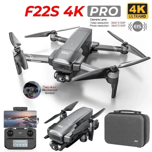 Drone professionnel SJRC F22 / F22S 4K avec caméra évitant les obstacles 3,5 km 2 axes EIS Gimbal 5G WIFI GPS Quadcopter Drone RC professionnel