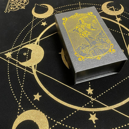 Mantel de Tarot dorado de vellón avanzado Juego de mesa Caibu Wituals Accesorios rituales Tela Yugioh Playmat