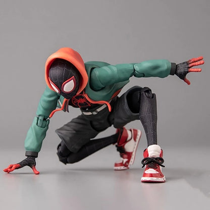 Figurines d'action SV Action Spiderman Miles Morales Collection Sentinel Marvel Spider-Man Into the Spider Verse Figurines Modèle Jouets