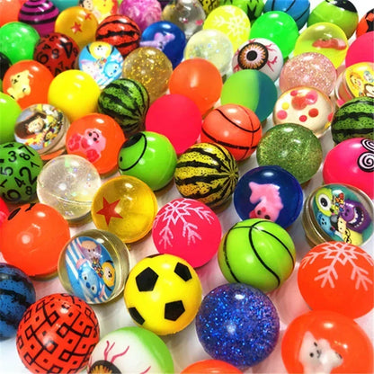 20 piezas/lote de minipelotas de goma de 25 mm, juguetes divertidos, pelotas de juguete de alto rebote, regalo para niños, recuerdo de fiesta, decoración, juegos deportivos