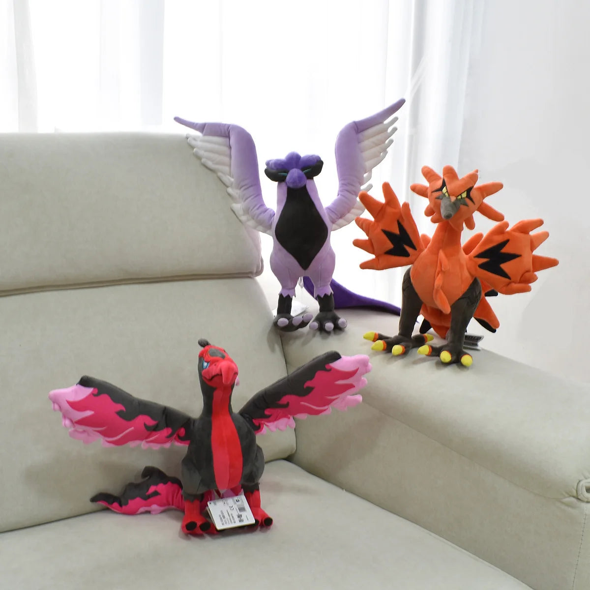 Muñecos de peluche de Pokémon de 32 cm, Articuno de Galar, muñecos de peluche de acción, colección de juguetes de Anime de Galar Zapdos