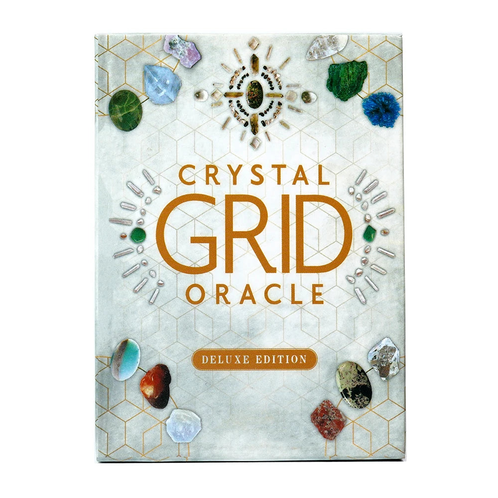 Jeu de cartes Crystal Grid Oracle Deluxe Edition par Nicola McIntosh Tarot 72 cartes Crystal Kingdom Energy