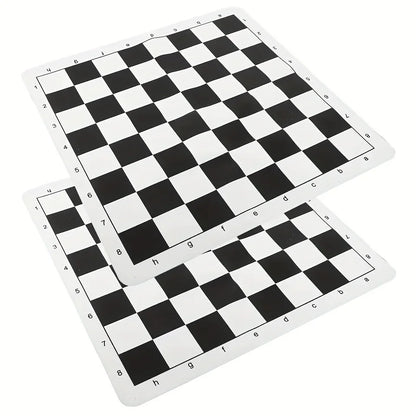 Chessboard PU Leather, Chess Pieces Set Board 43*43cm/16.9*16.9inch Checker Folding Checkers Or Shogi Chess Game Board