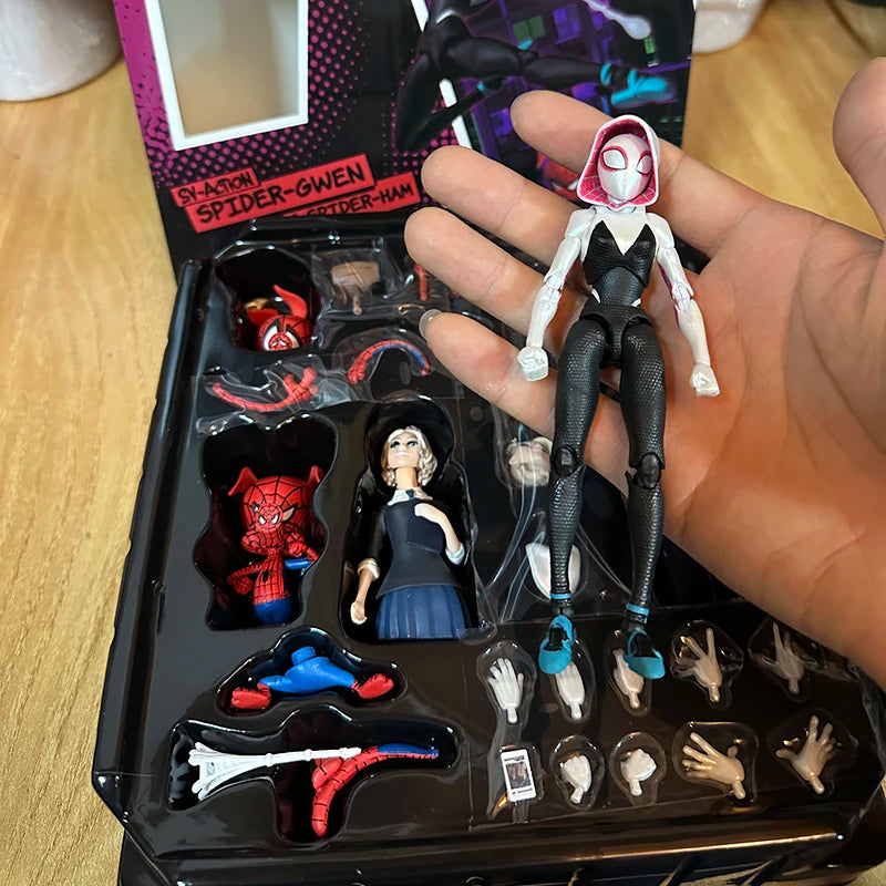 Figurines d'action SV Action Gwen Stacy Collection Sentinel Spider Gwen Marvel Spider-Man Into the Spider Verse Figurines Modèle Jouets