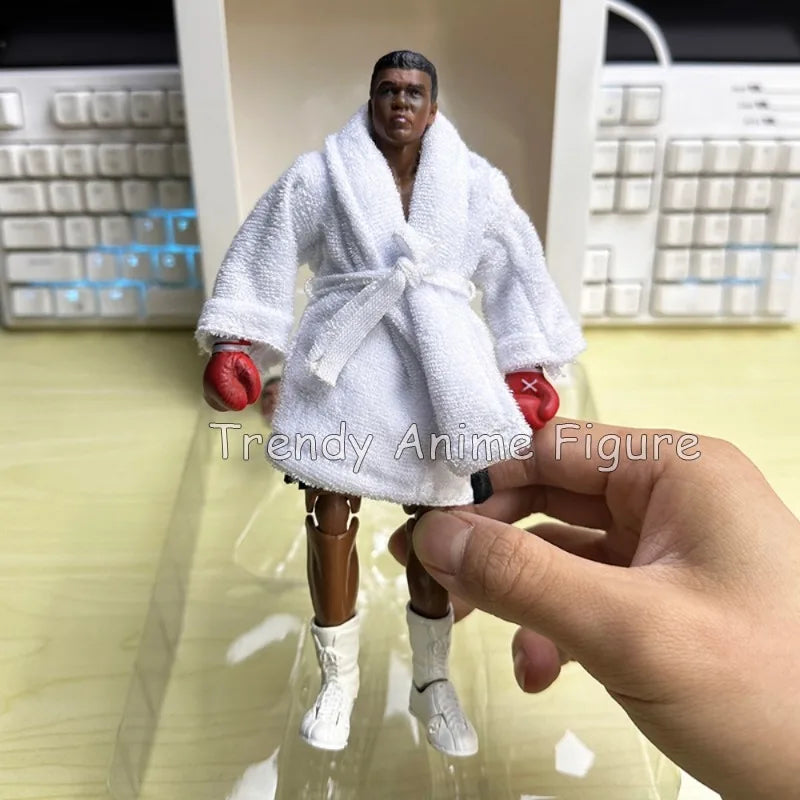 Fighting Champion Ali Action Figure 18cm ST Boxing Champion Gold Belt Tyson Movable Toys Ornaments PVC Figures Collection Model