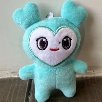 Lovelys Plush Jouet en peluche coréen Super Star Animal de dessin animé TWICE Momo Doll Porte-clés Pendentif Porte-clés Peluche Jouet pour les fans ONCE Girls