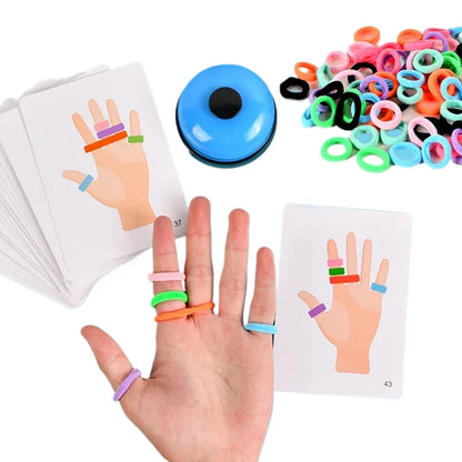 Children's Ring Ring Game Kindergarten Competitive Elastic Rope Color Cognition Parent-child Interactive Puzzle Board Game Toys