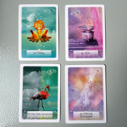 Cartas del Oráculo en Español Profecía Adivinación Oráculo Afirmación Baraja del Tarot Adivinación Mensajes de Amor