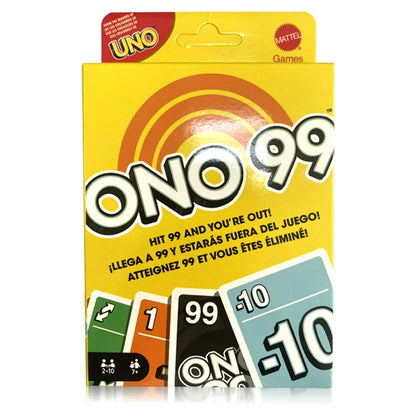 Jeu de cartes Uno Games ONO 99 pour enfants et familles, 2 à 6 joueurs, addition de nombres, pour les 7 ans et plus