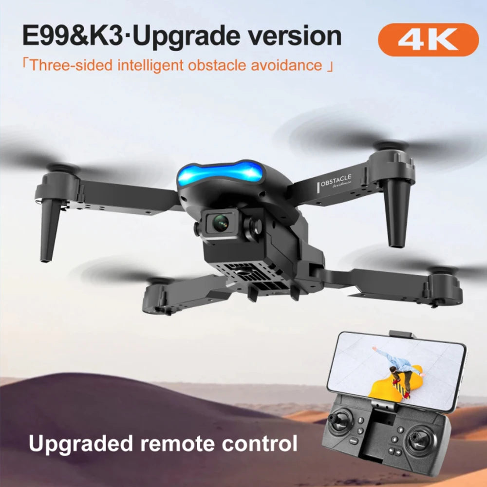 E99 K3 Pro HD 4k Drone Camera High Hold Mode Foldable Mini RC WIFI Aerial Photography Quadcopter Toys Helicopter